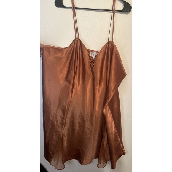 Gloria Vanderbilt Intimates‎ Copper Colored Cami Sleep Gown Plus Size 30/32 - Picture 1 of 4